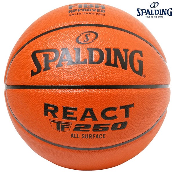スポルディング SPALDING バスケットボール 77080J リアクトTF250 合成皮革 FIBA JBA公認球 6号球 女子 一般 3×3用