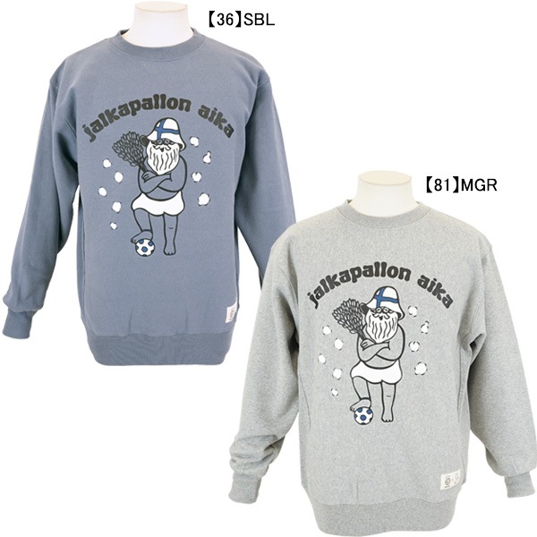 ゴレアドール goleador 裏起毛 MORI ARTWORKS コラボ SAUNA スウェット クルーネック GM-001 カジュアル トレーナー メンズ