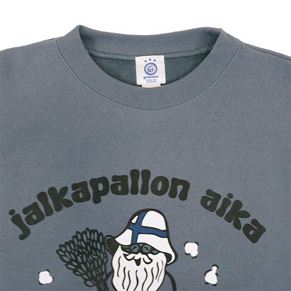 ゴレアドール goleador 裏起毛 MORI ARTWORKS コラボ SAUNA スウェット クルーネック GM-001 カジュアル トレーナー メンズ