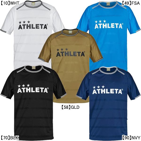【ネコポス送料無料】【ジュニア】 アスレタ ATHLETA プラクティスシャツ 2S 02366J プラシャツ 半袖 練習着 ボーダー 子供用