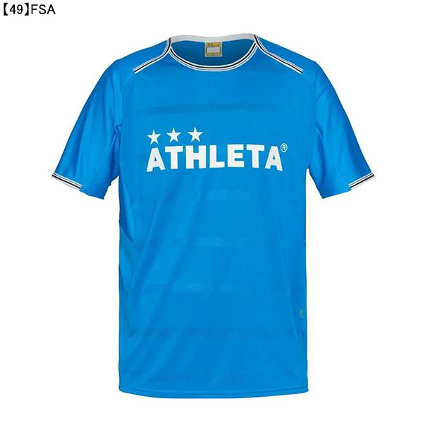 【ネコポス送料無料】【ジュニア】 アスレタ ATHLETA プラクティスシャツ 2S 02366J プラシャツ 半袖 練習着 ボーダー 子供用