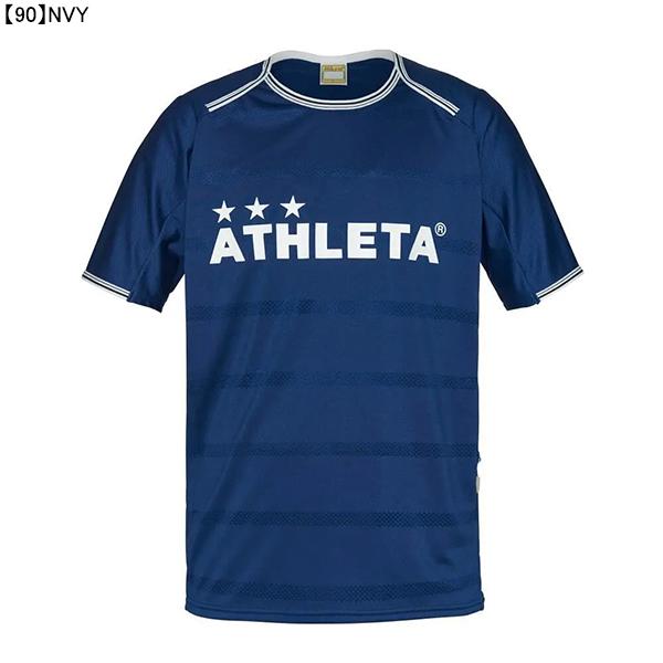 【ネコポス送料無料】【ジュニア】 アスレタ ATHLETA プラクティスシャツ 2S 02366J プラシャツ 半袖 練習着 ボーダー 子供用