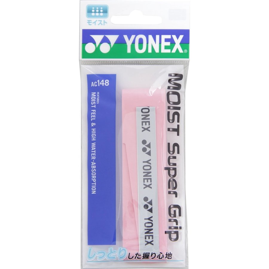 ヨネックス YONEX モイストスーパーグリップ AC148 421 パウダーピンク