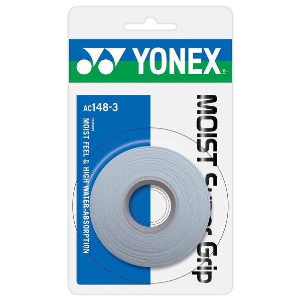 ヨネックス YONEX モイストスーパーグリップ（３本入り） AC1483 011 ホワイト