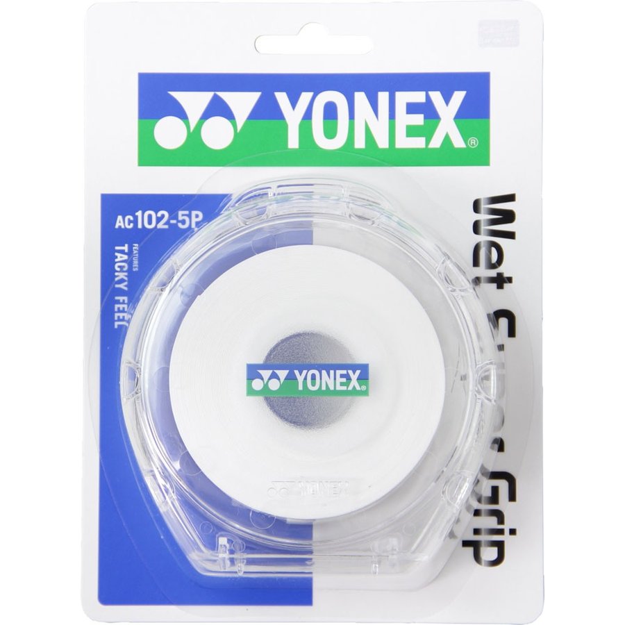 ヨネックス YONEX ウェットスーパーグリップ５本パック（５本入） AC1025P 011 ホワイト