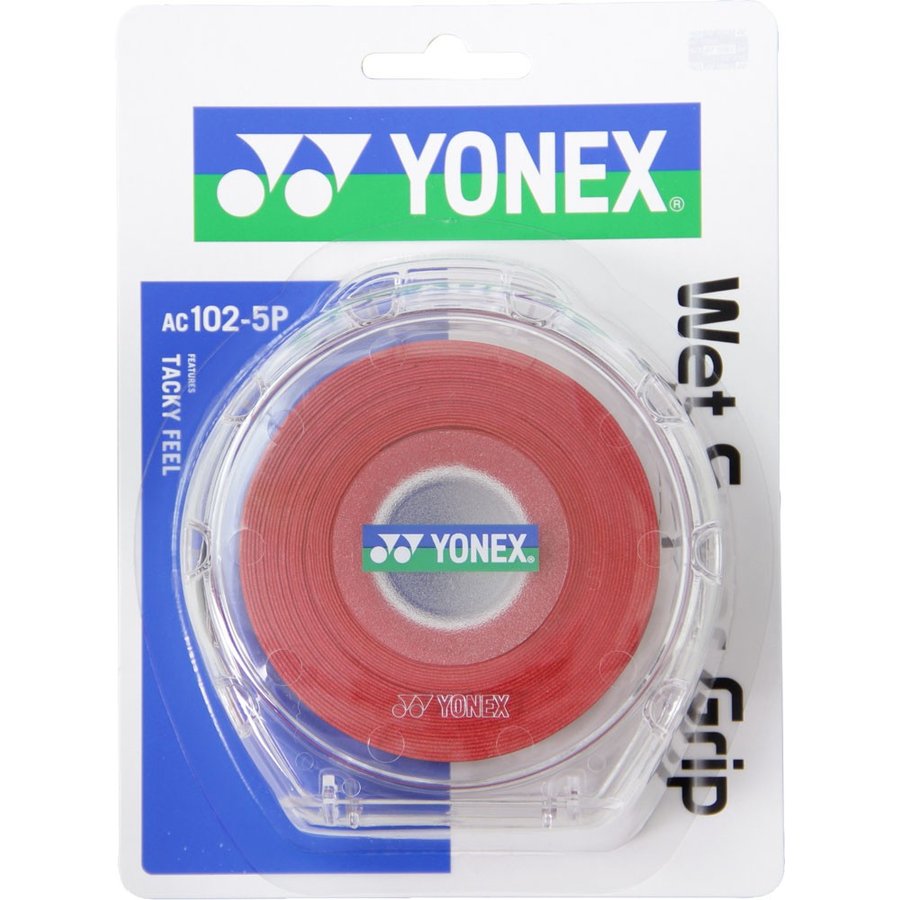 ヨネックス YONEX ウェットスーパーグリップ５本パック（５本入） AC1025P 037 ワインレッド