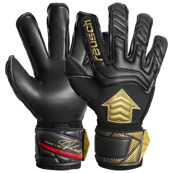 ロイシュ reusch アトラクトAB1 ゴールドX アリソンモデル 5460964-7707 キーパーグローブ GKグローブ ゴールキーパー ブラック