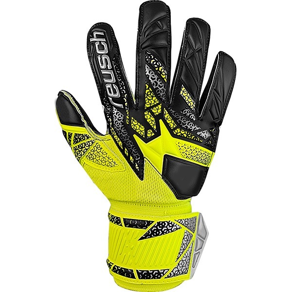 【ジュニア】ロイシュ reusch アトラクト シルバー 5562215-2025 キーパーグローブ GKグローブ ゴールキーパー セイフティイエロー
