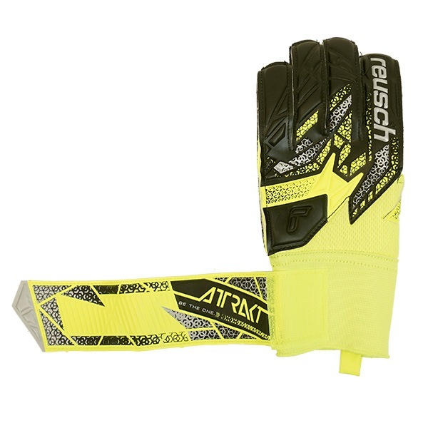 【ジュニア】ロイシュ reusch アトラクト シルバー 5562215-2025 キーパーグローブ GKグローブ ゴールキーパー セイフティイエロー