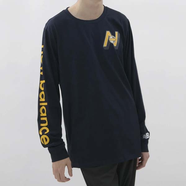 ロングTシャツ メンズ ニューバランス NB MT13064 長袖Tシャツ ロングスリーブ