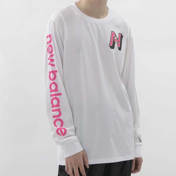 ロングTシャツ メンズ ニューバランス NB MT13064 長袖Tシャツ ロングスリーブ