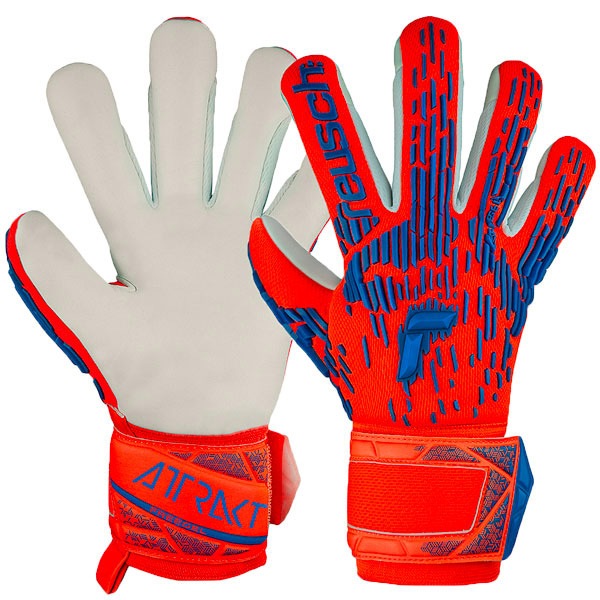 【ジュニア】 ロイシュ reusch アトラクト フリーゲル シルバー 5462235-2210 GKグローブ ハイパーオレンジ