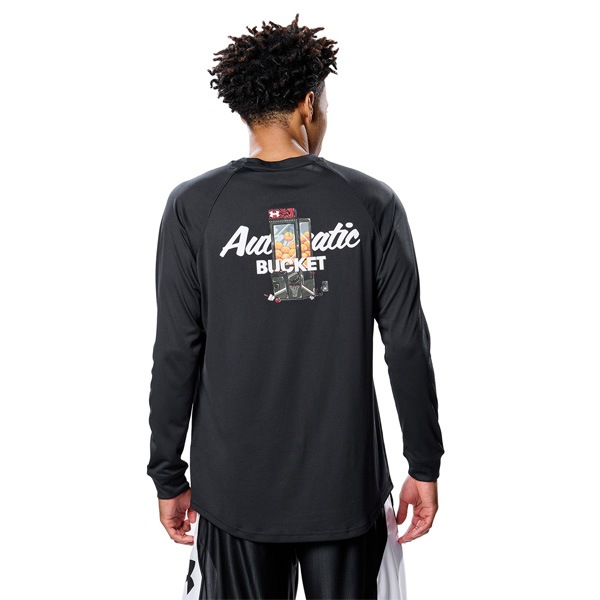 【希少】Under crwn　アンダークラウン　黒Tシャツ　M　LA購入　バスケ アンダーアーマー公式】 UAロングショット ショートスリーブT