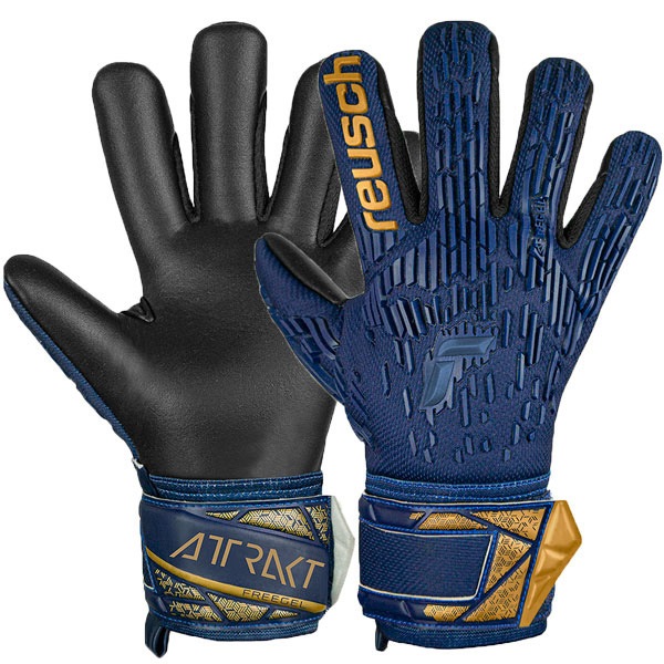 【ジュニア】 ロイシュ reusch アトラクト フリーゲル シルバー 5462235-4411 GKグローブ プレミアムブルー