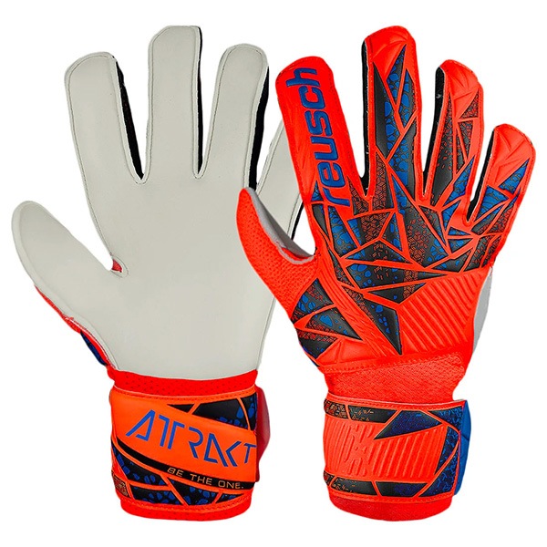 【ジュニア】 ロイシュ reusch アトラクト ソリッド 5462515-2210 GKグローブ ハイパーオレンジ