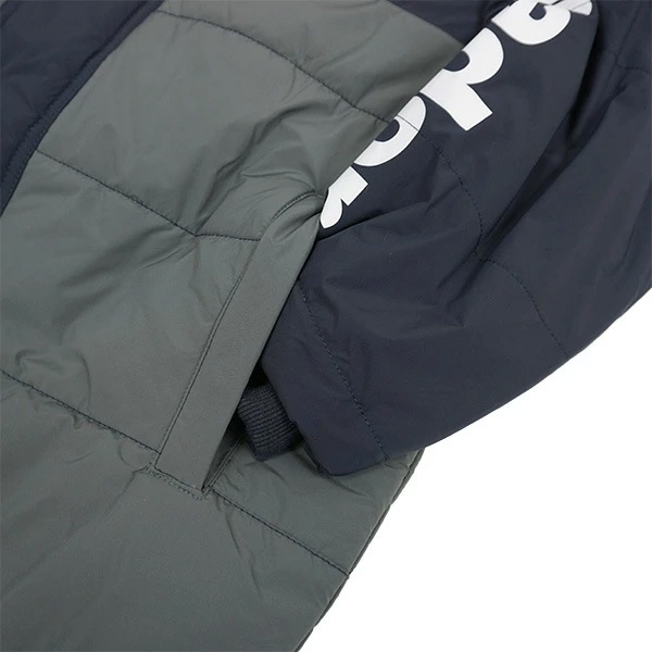 【ジュニア】ゴレアドール goleador 中綿 バイカラー ロングベンチ コート G-2520-1 ロングコート 防寒 観戦 子供用