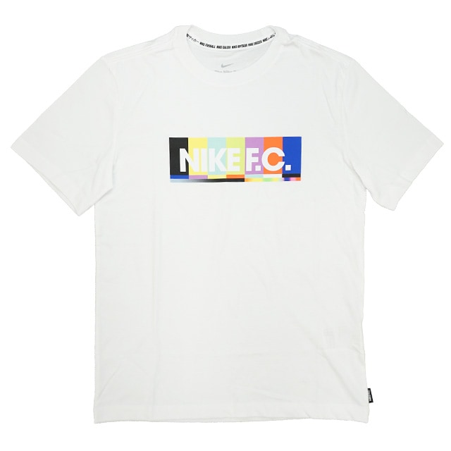ナイキ NIKE F.C. サッカーTシャツ DA7764-100 半袖 ナイキエフシー FC ホワイト 白