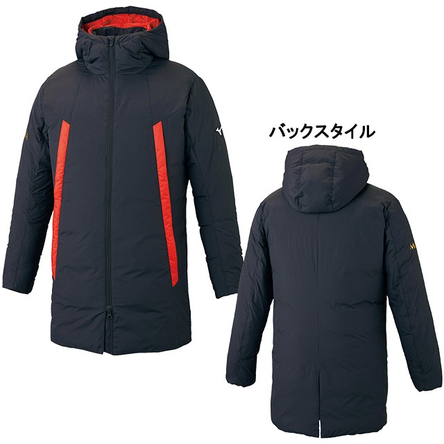 Mizuno MORELIA ベンチコート 2XL 黒（サッカー,サッカーウェア