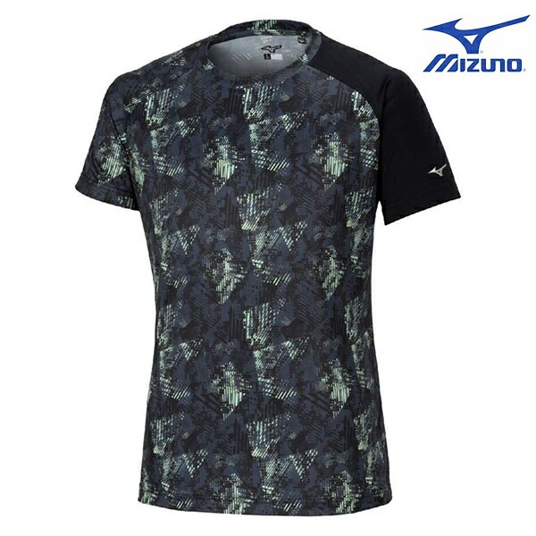 【ネコポス送料無料】ミズノ 野球 メンズ レディース グラフィック Tシャツ ベースボールシャツ 半袖 丸首 練習 12JACT5709