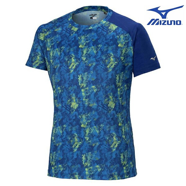 【ネコポス送料無料】ミズノ 野球 メンズ レディース グラフィック Tシャツ ベースボールシャツ 半袖 丸首 練習 12JACT5716
