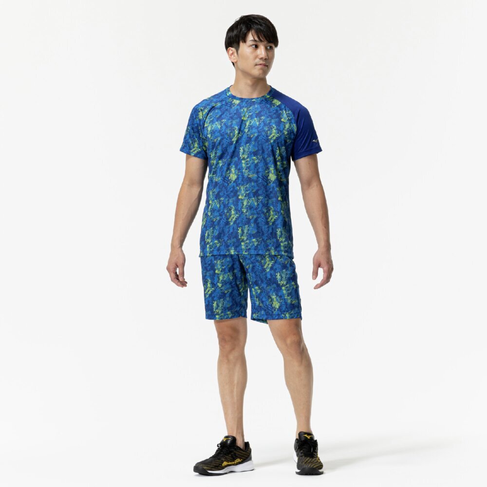 【ネコポス送料無料】ミズノ 野球 メンズ レディース グラフィック Tシャツ ベースボールシャツ 半袖 丸首 練習 12JACT5716