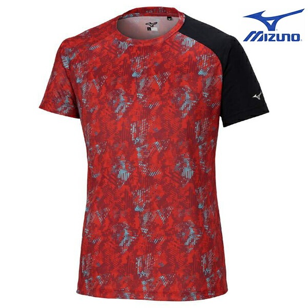 【ネコポス送料無料】ミズノ 野球 メンズ レディース グラフィック Tシャツ ベースボールシャツ 半袖 丸首 練習 12JACT5762