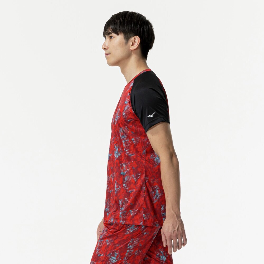 【ネコポス送料無料】ミズノ 野球 メンズ レディース グラフィック Tシャツ ベースボールシャツ 半袖 丸首 練習 12JACT5762
