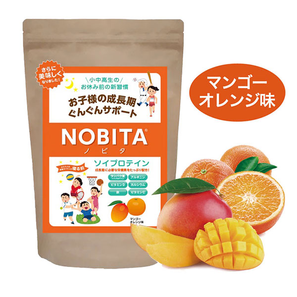 ノビタ プロテイン NOBITA ソイ プロテイン 600g FD0002 寝る前に飲む サプリメント ジュニア 子供 小中高生向け スパッツィオ spazio