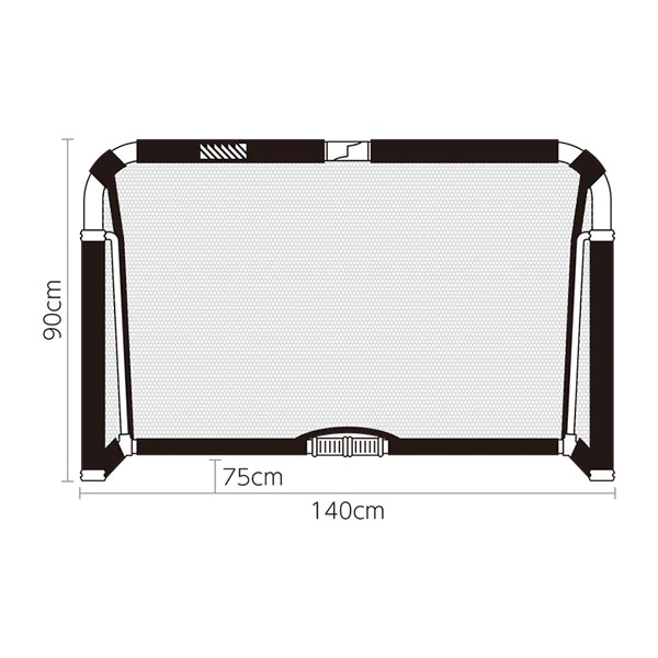 【メーカー取寄せ商品】フットボールギア footballgear クレイジーゴール 140×90 MGX-1409BLU ミニゴール トレーニング用品 ブルー