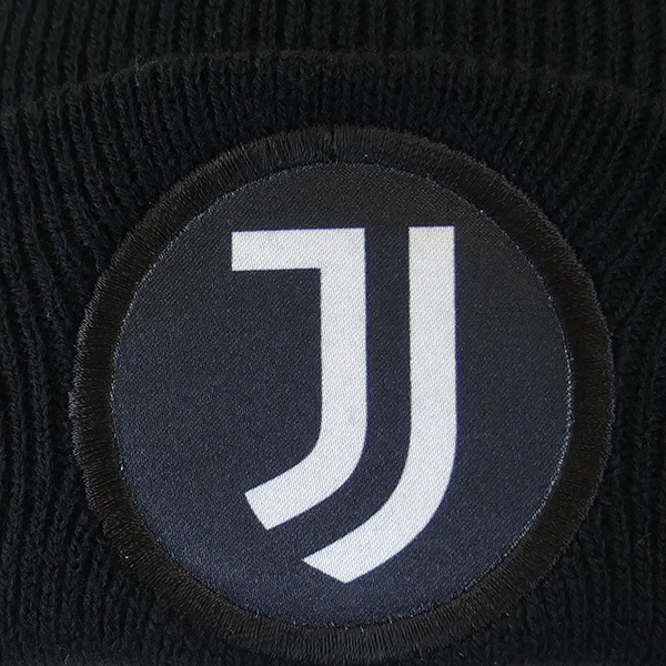 ユベントス オフィシャル JUVダブルニットキャップ JUV35902 アクリル ニット帽 防寒 サポーターグッズ ブラック