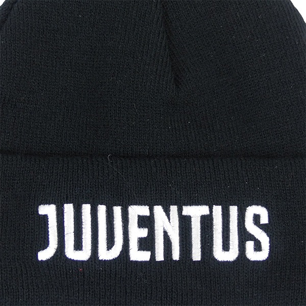 ユベントス オフィシャル JUVダブルニットキャップ JUV35902 アクリル ニット帽 防寒 サポーターグッズ ブラック