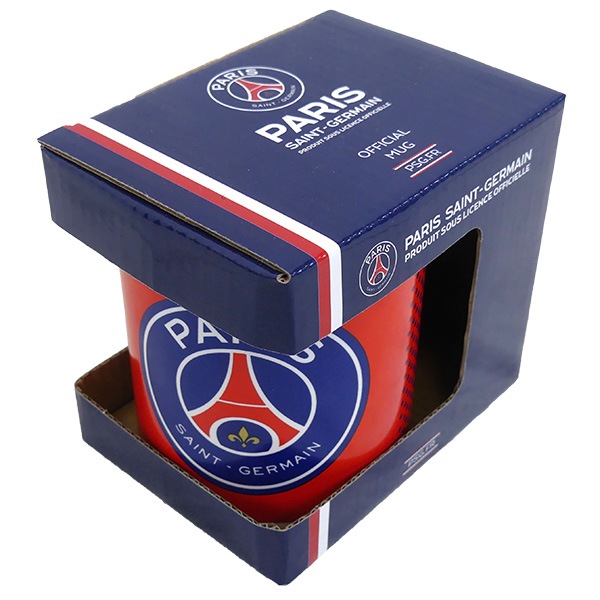 パリサンジェルマン マグカップ フェイド柄 PSG-MUGFD セラミック サポーターグッズ プレゼント ネイビー レッド