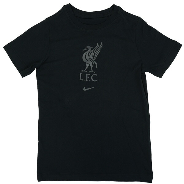 【ネコポス送料無料】【ジュニア】 リバプール LFC 2023-24 クレスト Tシャツ FD2488-010 半袖 ブラック 子供用 ナイキ NIKE