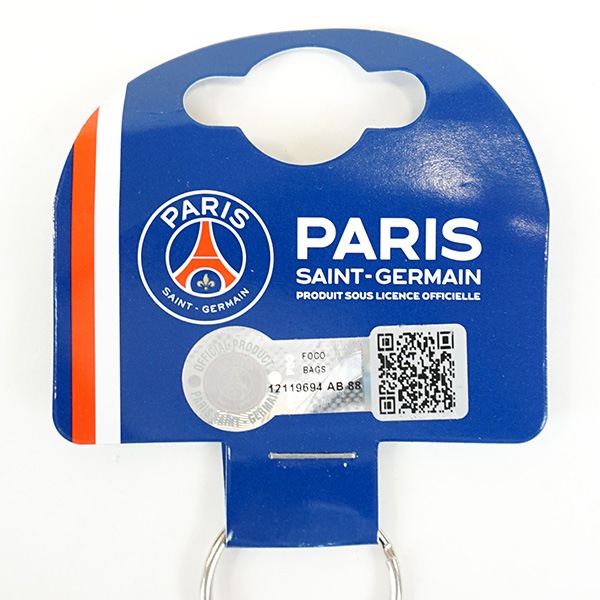 パリサンジェルマン オフィシャル  ボール型キーリング PSG_FOOTBALL_KEYRING 直径35mm サポーターグッズ キーホルダー ネイビー