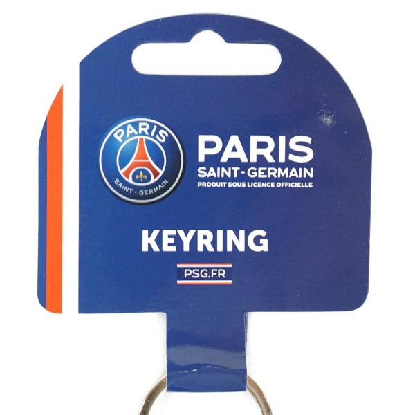 パリサンジェルマン オフィシャル  キーリング クレスト PSG_KEYRING キーホルダー エンブレム型 サポーターグッズ ネイビー