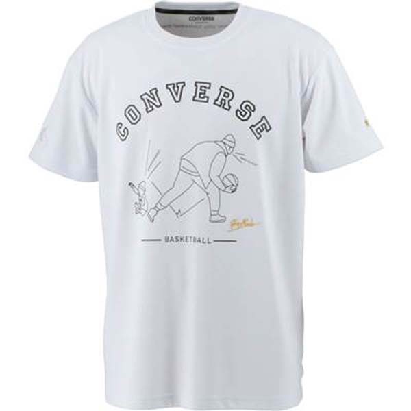 コンバース CONVERSE バスケットボール トレーニングウェア ゴールドシリーズ  Tシャツ 半袖 吸汗速乾 中学校 高校 バスケット 半袖シャツ 練習着 CBG231352