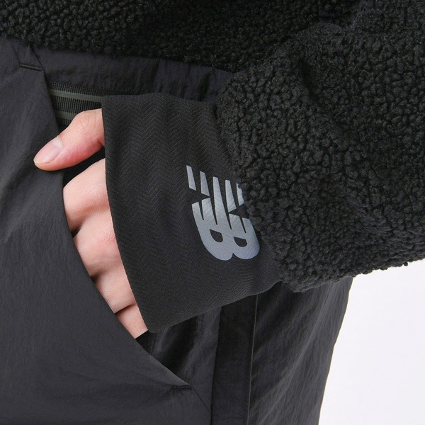 フリース ジャケット メンズ ニューバランス 撥水ジャケット シェルパアノラック MT13285 防寒ウインドブレーカー インナージャケット