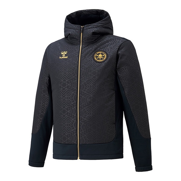 ヒュンメル hummel 中綿 FC.SKULLパデッドトレーニングトップ HAT4065ZS 一部裏起毛 ジャケット ジップ メンズ