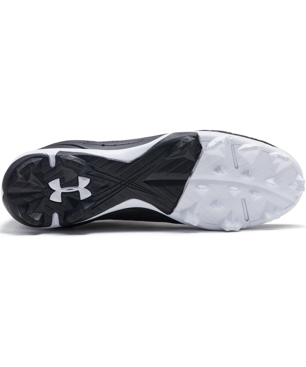 野球 ポイント スパイク アンダーアーマー ブラック ホワイト ランニング 野球 アンダーアーマー ポイントスパイク UNDERARMOUR 野球