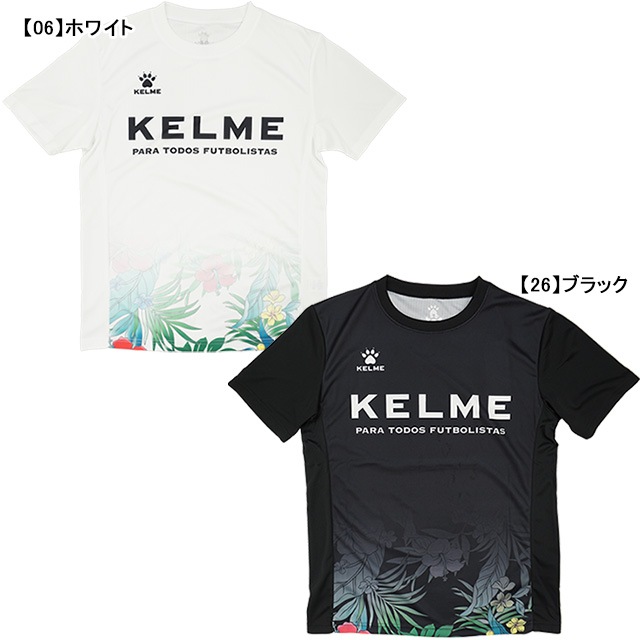 ケルメ KELME 別注 プラクティスシャツ TFK009 プラシャツ 半袖 Tシャツ 練習着 花柄 メンズ レディース 男女兼用