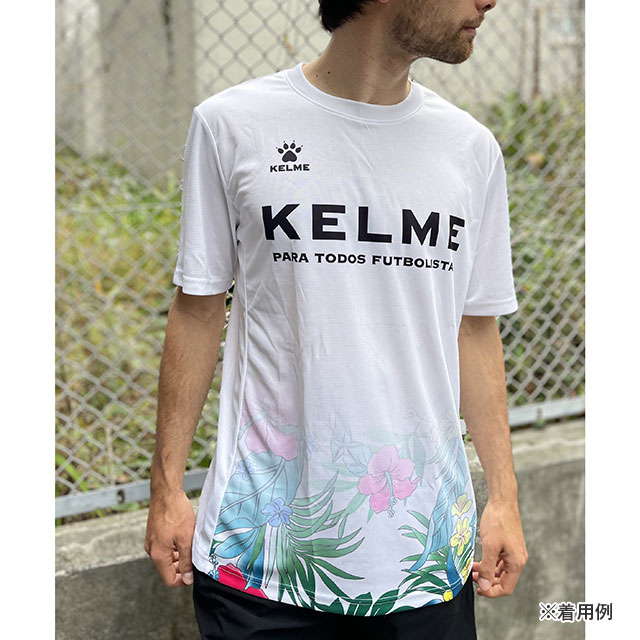 ケルメ KELME 別注 プラクティスシャツ TFK009 プラシャツ 半袖 Tシャツ 練習着 花柄 メンズ レディース 男女兼用