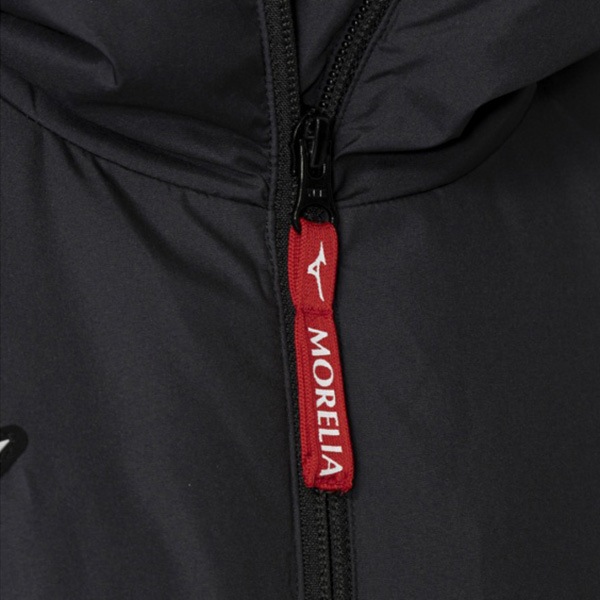 ミズノ mizuno モレリア ダウンハーフコート P2MEA502 観戦 移動 防寒 撥水 ブラック メンズ