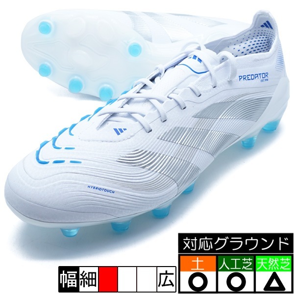 adidas Predator サッカーシューズ ホワイト/ブルー adidas アディダス プレデター ELITE HG/AG JAPAN(ホワイト