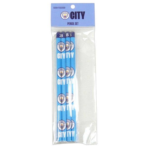 マンチェスターシティ 鉛筆 4本セット MC54917 サッカー プレミアリーグ サポーターグッズ