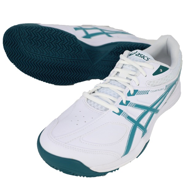 アシックス asics テニスシューズ コートスライド 2 CLAY OC 1041A196-104 メンズ オムニ クレーコート 兼用 練習 部活