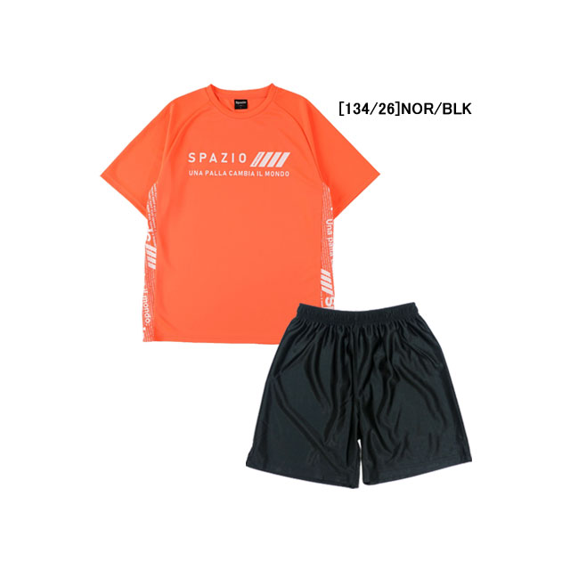 【上下セット ジュニア】 スパッツィオ フタバスポーツ 半袖 プラシャツ サッカーパンツ GE0698 TF016J プラクティスシャツ ショートパンツ セット 子供用