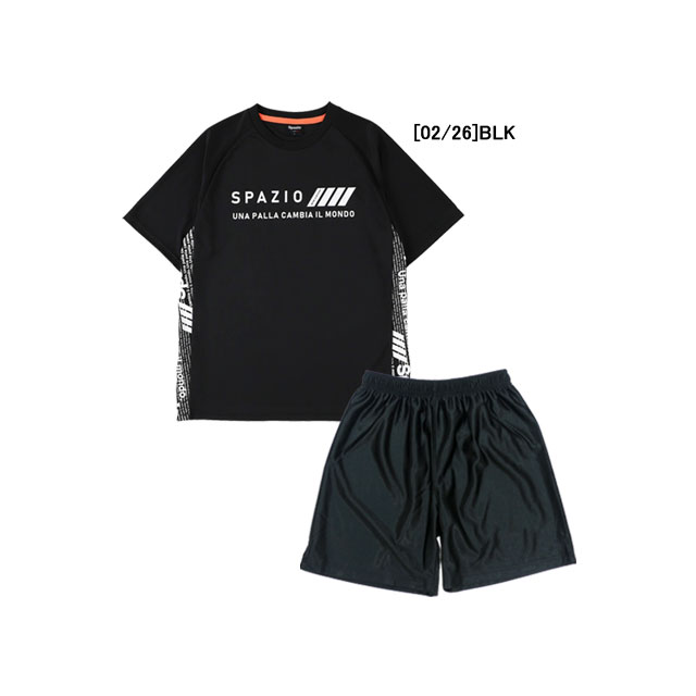 【上下セット ジュニア】 スパッツィオ フタバスポーツ 半袖 プラシャツ サッカーパンツ GE0698 TF016J プラクティスシャツ ショートパンツ セット 子供用