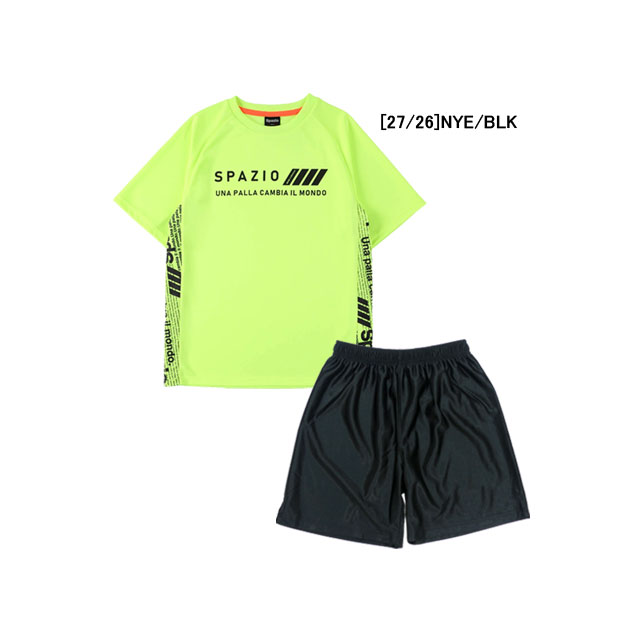 【上下セット ジュニア】 スパッツィオ フタバスポーツ 半袖 プラシャツ サッカーパンツ GE0698 TF016J プラクティスシャツ ショートパンツ セット 子供用