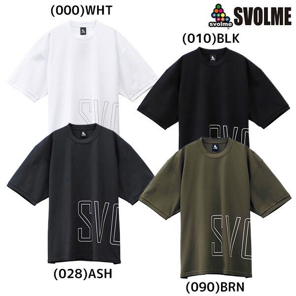 【ネコポス送料無料】SVOLME スボルメ スクラムテック BIG ロゴ ワイド メンズ Tシャツ 半袖 トップス 125244700-1