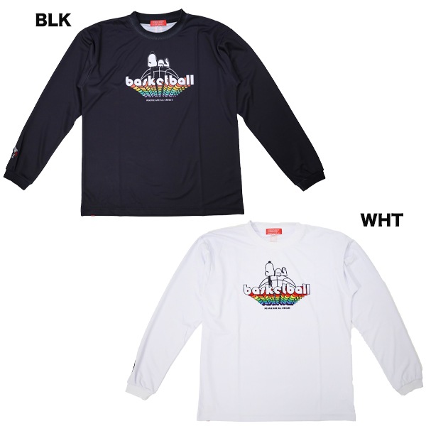 オンザコート On the court バスケットボール スヌーピー 昇華ロングTシャツ PNU-6582 プラシャツ ユニセックス